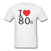 Camiseta Eu Amo Anos 80