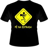 Camiseta Música pé na estrada